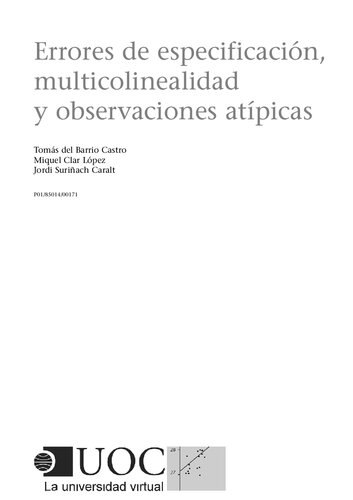 Errores de especificación, multicolinealidad y observaciones atípicas