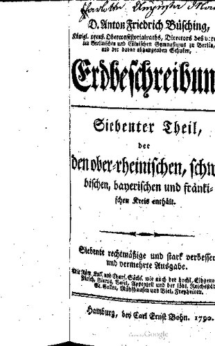 Ober-rehinischer, schwäbischer, bayerischer und fränkischer Kreis