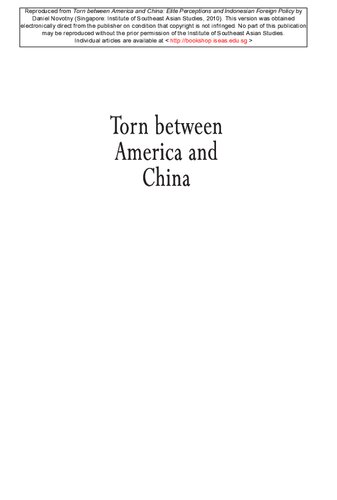 Torn Between America and China: Elite Perceptions and Indonesian Foreign Policy