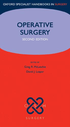 Oxford handbook of operative surgery