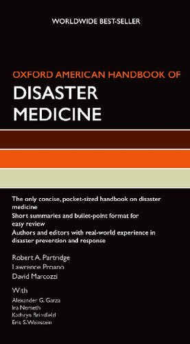 Oxford American handbook of disaster medicine