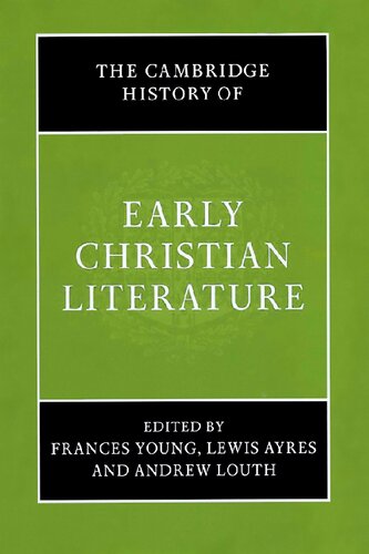 The Cambridge history of early Christian literature