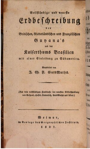 Vollständiges Handbuch der neuesten Erdbeschreibung