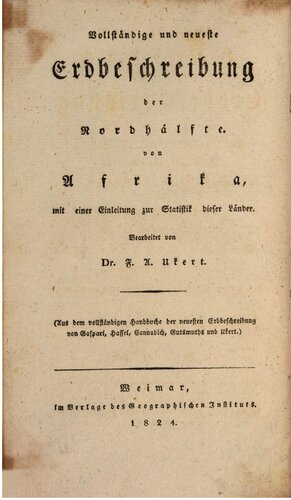Vollständiges Handbuch der neuesten Erdbeschreibung
