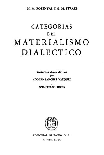 Categorías del materialismo dialéctico