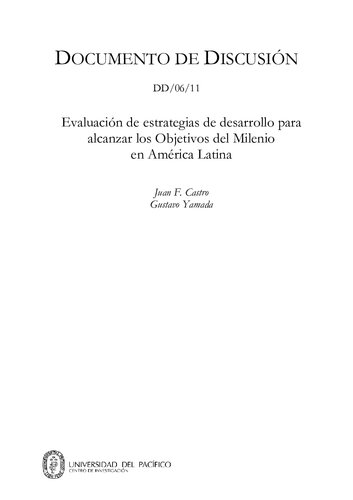 Evaluación de estrategias de desarrollo para alcanzar los Objetivos del Milenio en América Latina