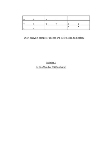Short book essays in computer science and information technology