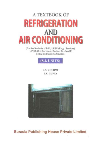 Textbook of Refrigeration and Air Conditioning