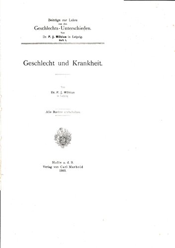 Geschlecht und Krankheit