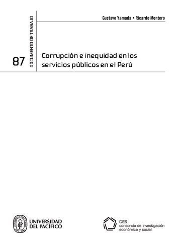 Corrupción e inequidad en los servicios públicos en el Perú