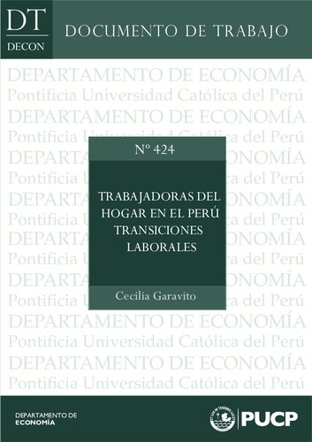 Trabajadoras del hogar en el Perú y transiciones laborales