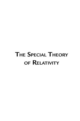 The Special Theory of Relativity