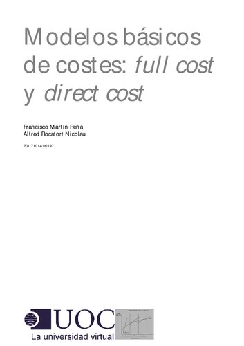 Modelos básicos de costes: full cost y direct cost