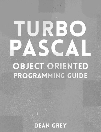 Turbo Pascal: object oriented programming guide