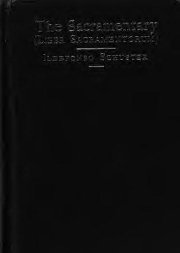 The Sacramentary [Liber Sacramentorum] Volume 5