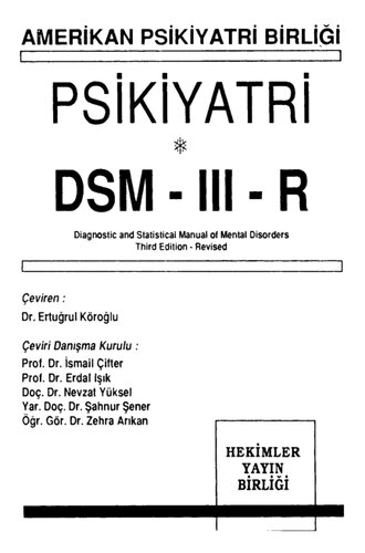 DSM-III-R, Ruhsal Bozuklukların Tanısal ve Sayımsal El Kitabı, TANI ÖLÇÜTLERİ