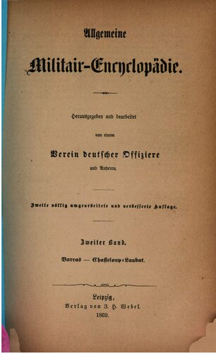 Allgemeine Militair-Encyclopedie [Militär-Enzyklopädie]