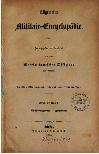 Allgemeine Militair-Encyclopedie [Militär-Enzyklopädie]