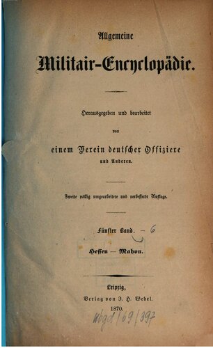 Allgemeine Militair-Encyclopedie [Militär-Enzyklopädie]