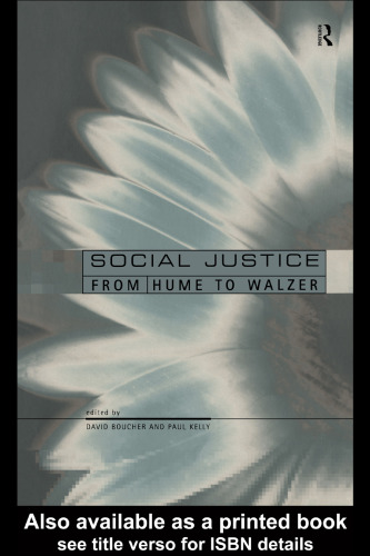 Perspectives on Social Justice: From Hume to Walzer