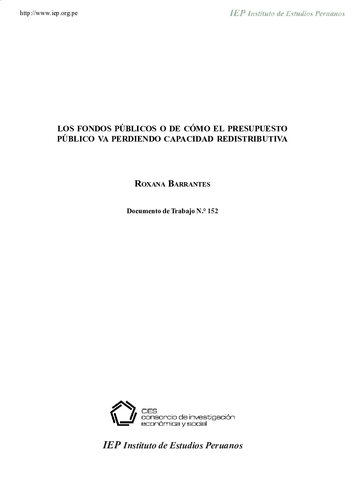 Los fondos públicos o de cómo el presupuesto público va perdiendo capacidad redistributiva