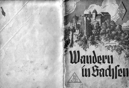 Reichsverband fuer deutsche Jugendherbergen - Wandern in Sachsen (1935, 34 Doppels., Scan, Fraktur)