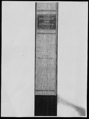 Reallexikon der Assyriologieund Vorderasiatischen Archäologie [RlA]