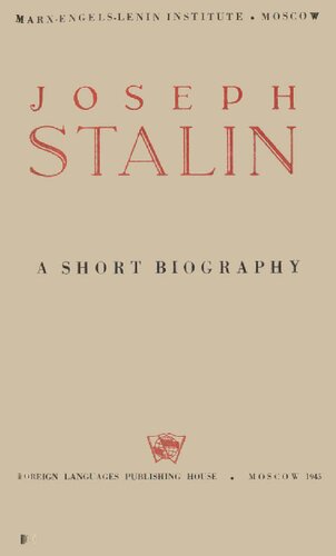 Joseph Stalin: A Short Biography