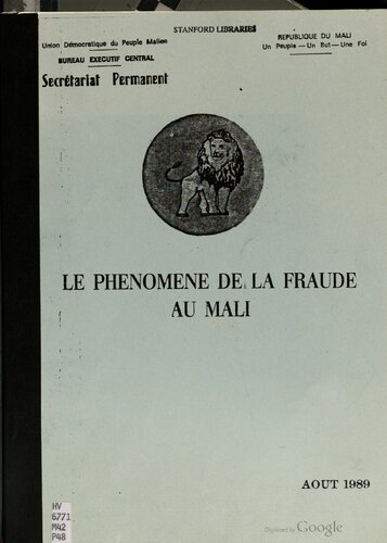 Le phénomène de la fraude au Mali