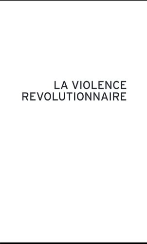 La violence révolutionnaire