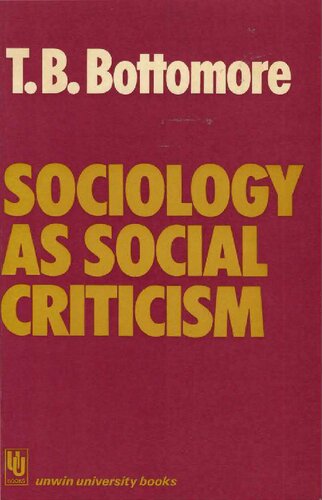 Sociology as Social Criticism