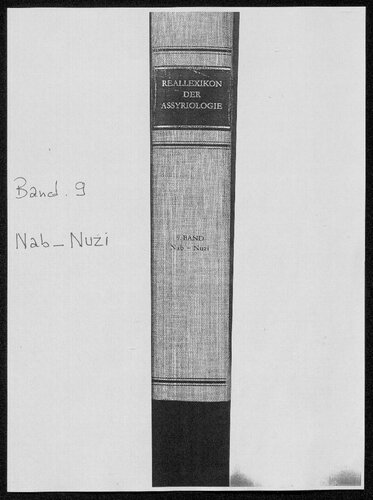 Reallexikon der Assyriologie und Vorderasiatischen Archäologie [RlA]