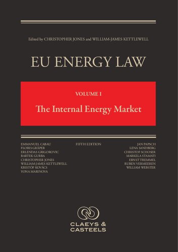 EU Energy Law, Volume I: Internal Energy Market