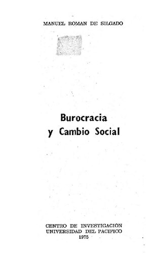 Burocracia y cambio social