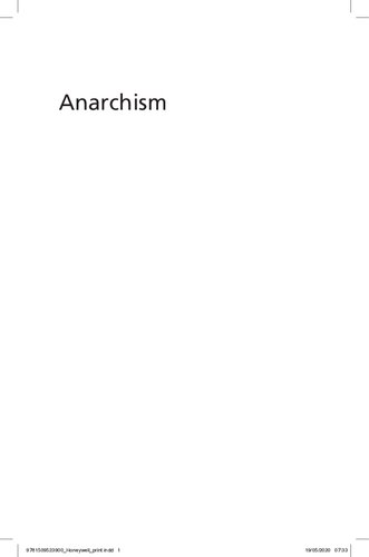 Anarchism: Key Concepts in Political Theory