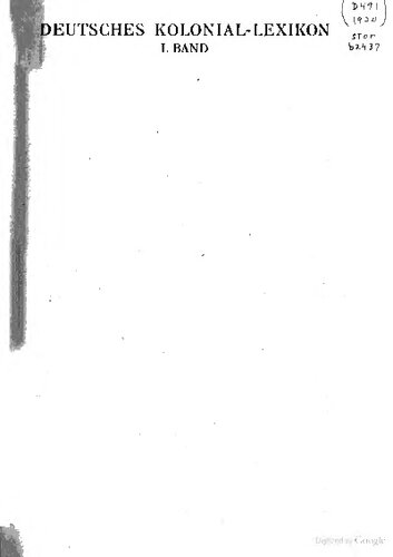 Deutsches Kolonial-Lexikon