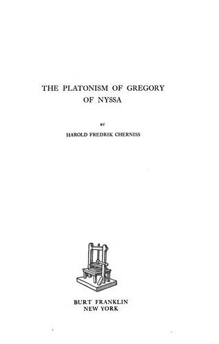 The Platonism of Gregory of Nyssa