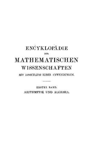 Arithmetik und Algebra
