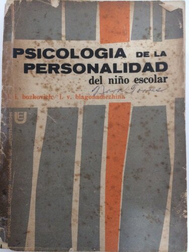 Psicologia de la personalidad del niño escolar