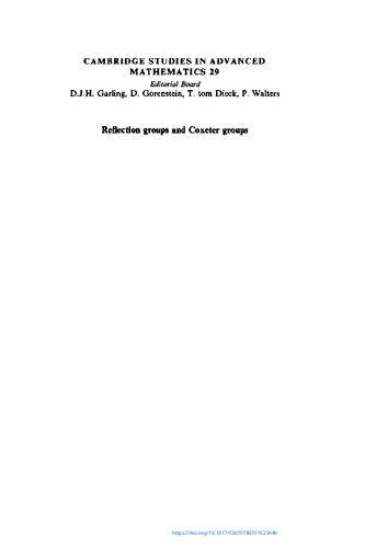 Reflection groups and Coxeter groups