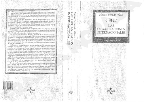 Las organizaciones internacionales (DERECHO) (Spanish Edition)