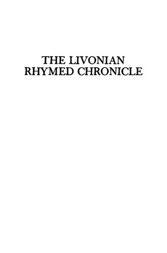 The Livonian Rhymed Chronicle