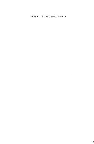 Pius XII. zum Gedächtnis