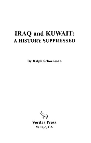 Iraq and Kuwait: A History Suppressed