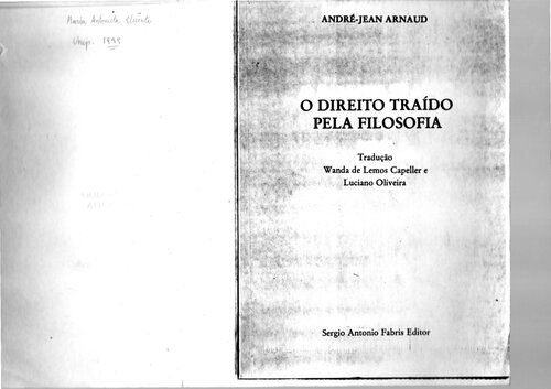 O direito traído pela filosofia