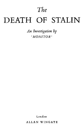 The Death of Stalin: An Investigation