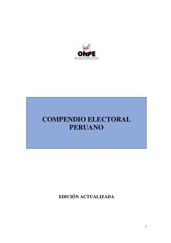 Compendio Electoral Peruano