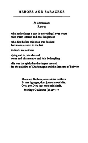 Heroes and Saracens: A New Look at Chansons de Geste