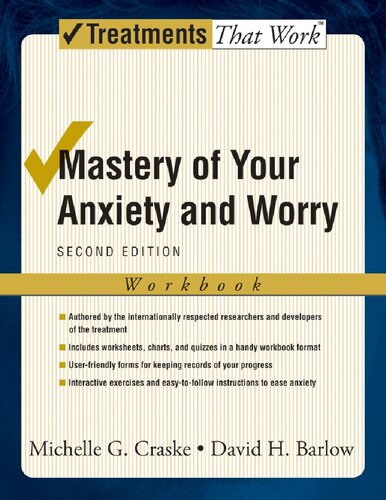 Mastery of your anxiety and worry client workbook