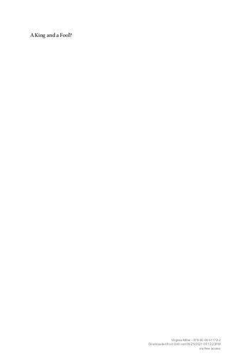 A King and a Fool The Succession Narrative as a Satire